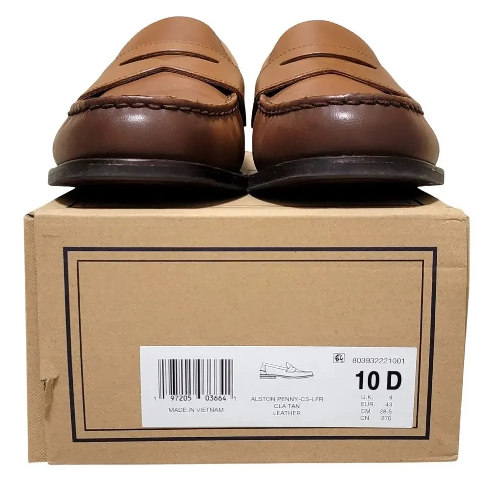 Polo Ralph Lauren Men Alston Slip On Penny Loafers Size US 10D Tan Brown Leather